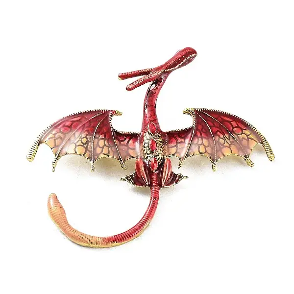Dragon Alloy Rhinestone Brooches