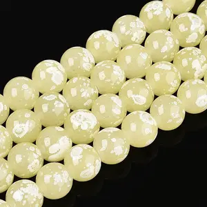 Baking Paint Glass Beads Strands