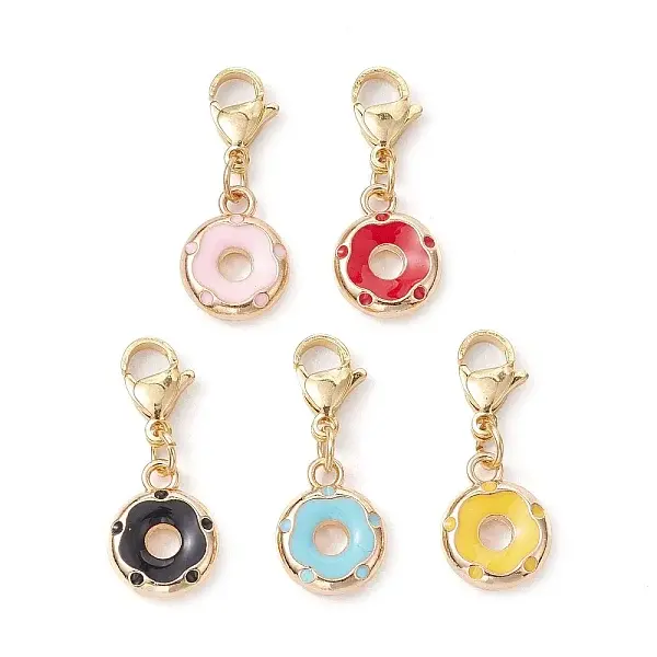 Donut Alloy Enamel Pendant Decorations