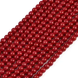 Synthetic Coral Beads Strands