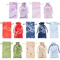 14Pcs 7 Colors Polyester Pouches