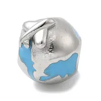 304 Stainless Steel Enamel European Beads