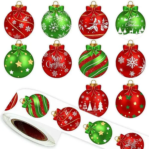 Christmas Self-Adhesive Paper Stickers