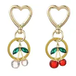 Cherry Alloy & Glass Pendant Decoration