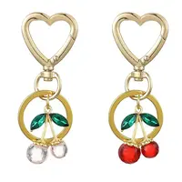 Cherry Alloy & Glass Pendant Decoration