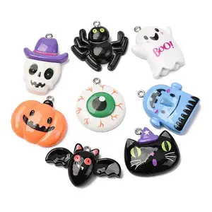 Halloween Opaque Resin Pendants