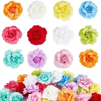 36Pcs 12 Colors Silk Rose Flower