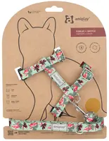 Amiplay Kšíry pro kočku s vodítkem BeHappyCat Flamingo | Postroje pro kočky - M