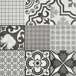 Dlažba Logos Negro Mix 58/58 Rekt.