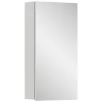 MID.YOU ZRCADLOVÁ SKŘÍŇKA, vysoce lesklá bílá, bílá, 38/77/18 cm