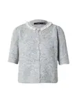 VERO MODA Kardigán 'VMOcean'  sivá melírovaná / perlovo biela