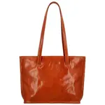 Dámská kožená kabelka koňaková - Delami Vera Pelle Karola