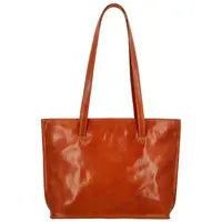 Dámská kožená kabelka koňaková - Delami Vera Pelle Karola