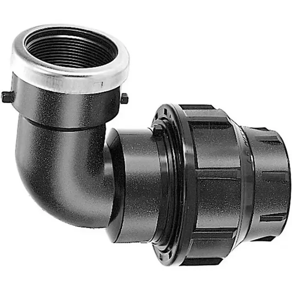 PP koleno rozeb. 90 25X3/4” černá