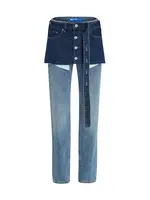 KARL LAGERFELD JEANS Džínsy  modrá denim / svetlomodrá