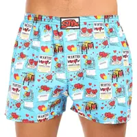 Styx Pánské trenky art klasická guma nadrozměr Valentýn páry (E1756) 5XL