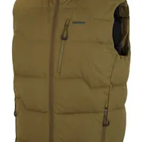 Husky Deep M M, dk. khaki Pánská péřová vesta na zip