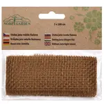 Stuha Juta hnedá šírka 5cm; dĺžka 2m