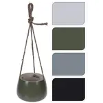 Keramický kvetináč s lanom 4ass