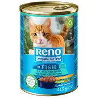 RENO Kúsky ryby pre mačky 415 g v omáčke