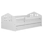 Detská posteľ Kacper+Sz+M Biely 80x180