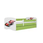 Detská Posteľ. Babydreams+Sz+M Zelená 80x180 Auto