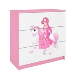 Detská komoda Babydreams ružová – Princezná 1