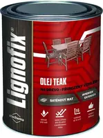 Lignofix olej Teak, přírodní olej na dřevo 0,75l