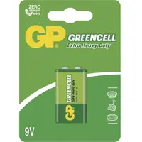 Zinková baterie GP Greencell 9V (6F22), 1 ks