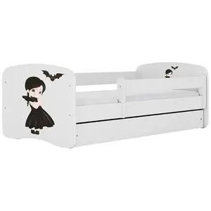 Dětská postel Babydreams+SZ+M bílá 70x140 Malá čarodějka