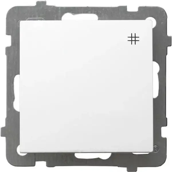 Vypínač biely ŁP-4G/m