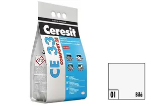 CEMENTOVÁ SPÁROVACÍ HMOTA CERESIT CE33 BÍLÁ 5KG