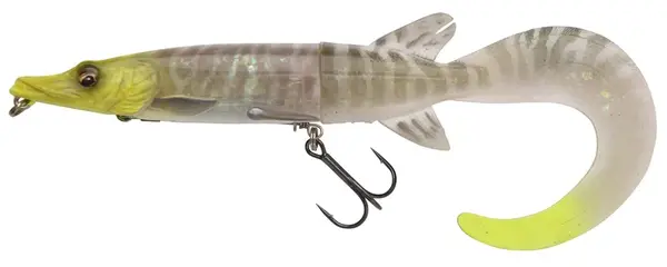 Savage gear gumová nástraha 3d hybrid pike slow sinking white pike - 17 cm 47 g