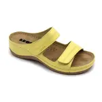 Leon 907 Dámska zdravotná celokožená obuv s prackou 38 - 24cm, žltá, 4,5 cm