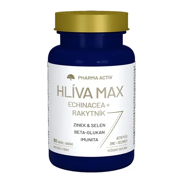 PHARMA ACTIV HLÍVA MAX Echinacea + Rakytník 60 tablet