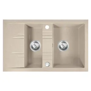 Dřez granitový1.5k.48/79. písek  DRGM3/48/79SA