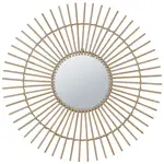 Nástěnné zrcadlo Birma pr. 70 cm přírodní