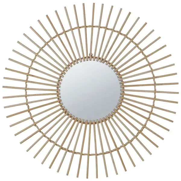 Nástěnné zrcadlo Birma pr. 70 cm přírodní