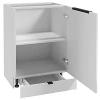 Kuchyňská skříňka Basti B60 1D1S bílá