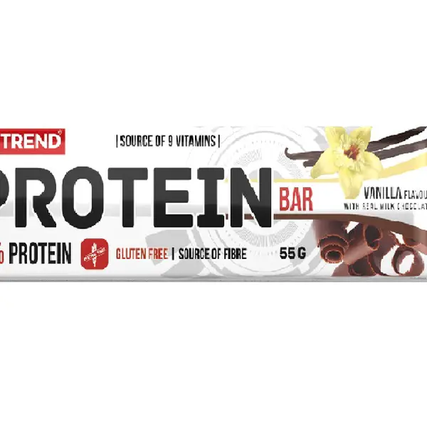 Nutrend Protein Bar vanilka v mléčné čokoládě 55 g