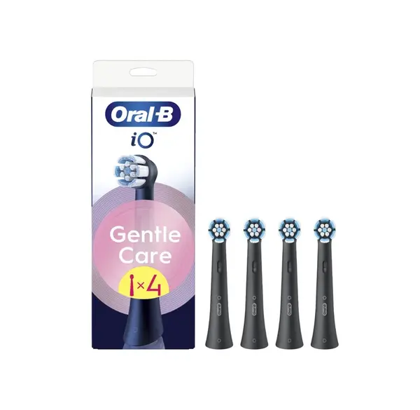 Oral-B iO Series Gentle Care kartáčkové hlavy 4 ks černé