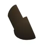 Roh k lište Profil-EU tmavo hnedá, PVC, výška hrany 9 mm, LROH9H