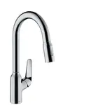 Hansgrohe Focus drezová batéria s vyťahovacou spŕškou, 2 prúdy chróm 71820000