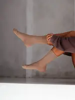 Milena Dámske Ponožky S Prúžkom Čierne