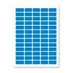 Samolepicí etikety 38 x 21,2 mm, 65 etiket, A4, 20 listů, modré