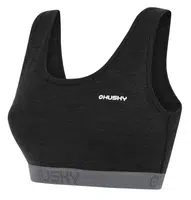 Husky Mebra L M, black Merino termoprádlo Podprsenka