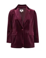 WE Fashion Blejzer  baklažánová