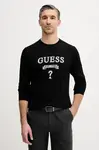Svetr z hedvábné směsi Guess HAMMOND