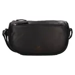 Dámska kožená cossbody kabelka Mustang Inn - čierna