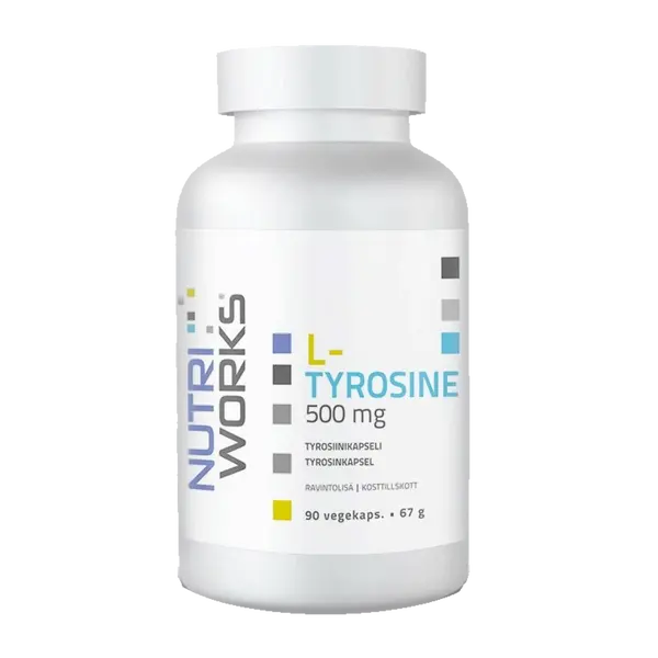 NutriWorks L-Tyrosine 500mg - 90 kapslí